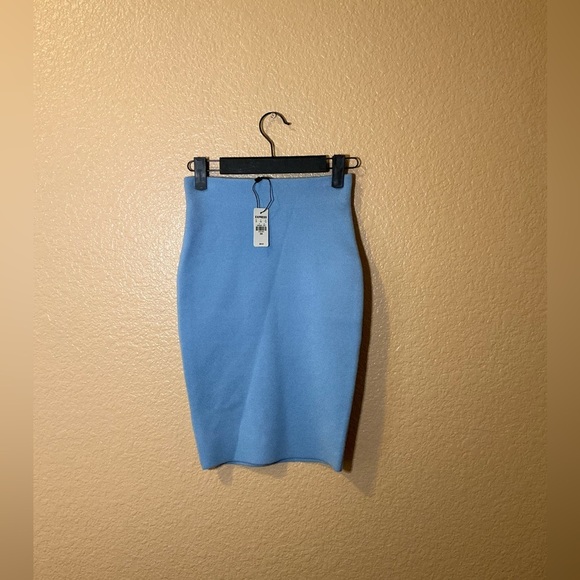 Express Dresses & Skirts - Express Elegant Blue Pencil Skirt